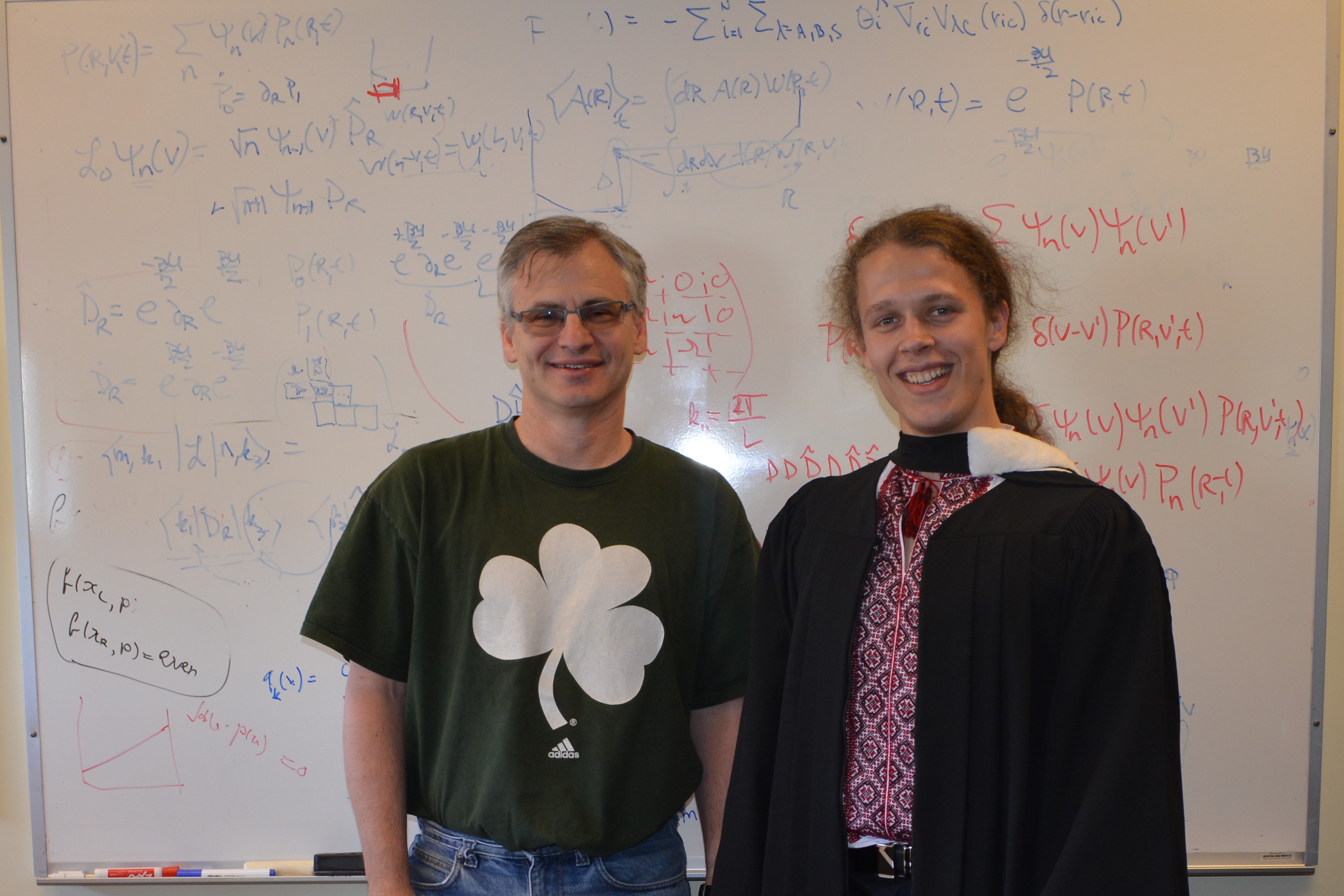 Professor Jeremy Schofield with me on my graduation day, June 15 2018